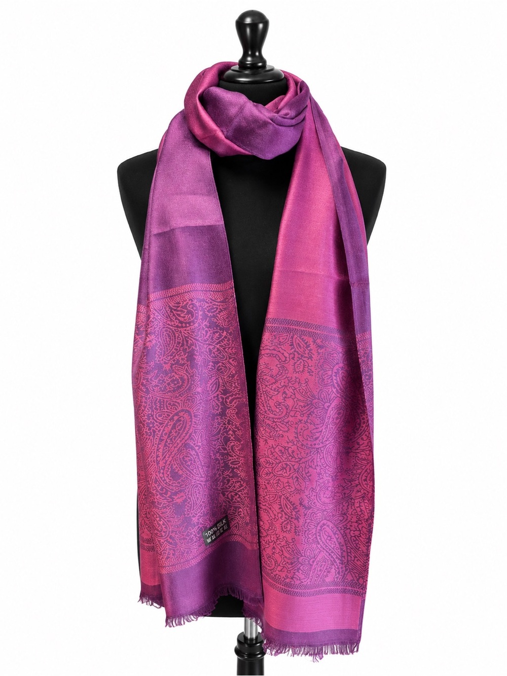 100% Silk Shawl/Scarf -New
